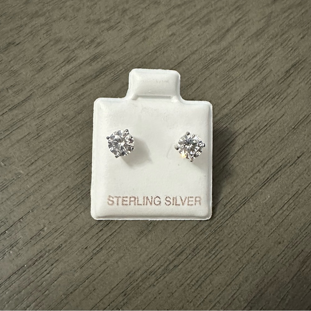 Sterling Silver 925 Stud Earrings